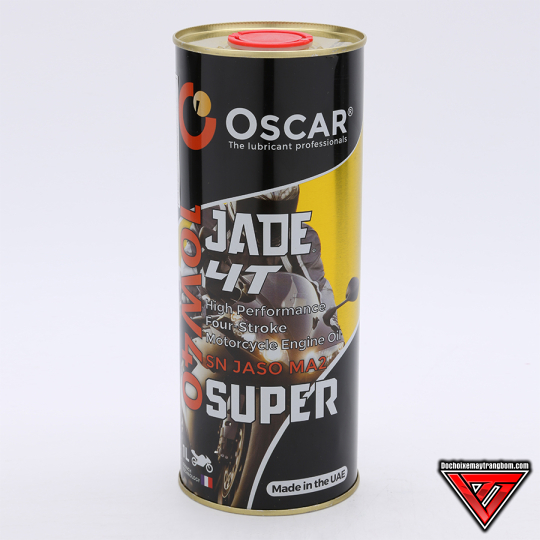Nhớt xe côn tay tổng hợp toàn phần Oscar 10W40 SN Jade 4T Super Fully Synthetic (1L)