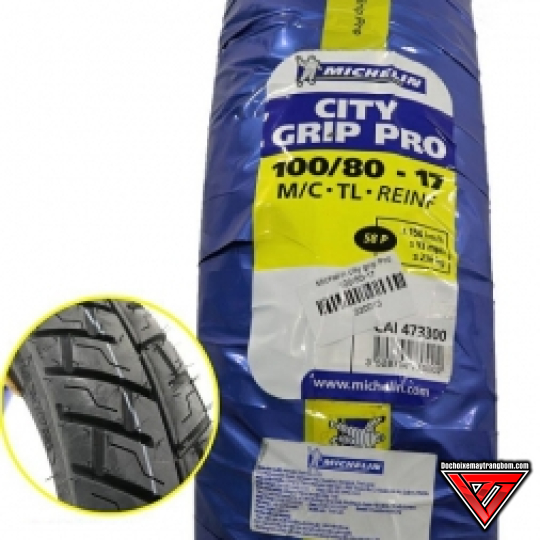 Vỏ Michelin City Grippro 100-80-17