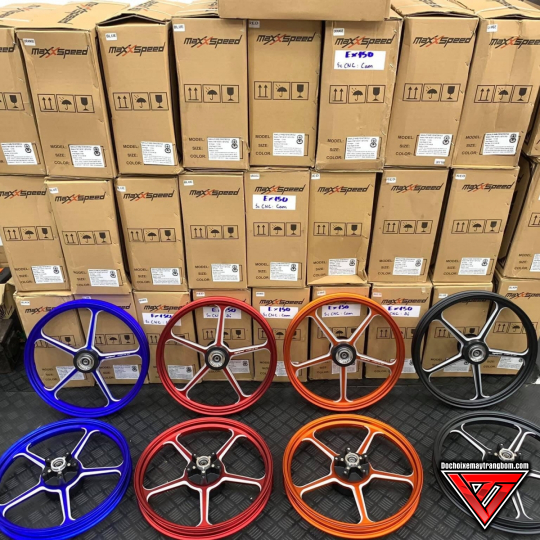 Mâm Maxspeed CNC Winner 150 ( Đỏ Nhám - Đen Nhám - Cam Nhám - Xanh Nhám )